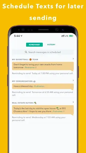 Скриншот 5 — Hit Em Up: Mass Text Bulk SMS