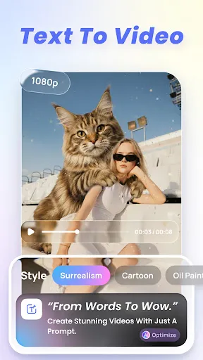 Скриншот 5 — VikPea：AI Video Enhancer&Maker