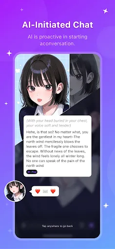 Скриншот 4 — HiWaifu: ИИ-друг и хаб Waifu