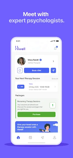 Скриншот 1 — Hiwell Therapy & Mental Health