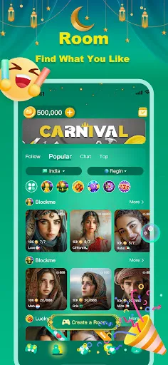 Скриншот 3 — Gemgala - Party & Chat & Games