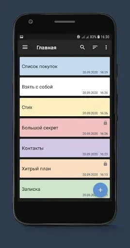 Скриншот 5 — Блокнот Заметки