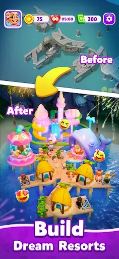Скриншот 3 — Pop Island: Match & Build