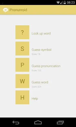Скриншот 1 — Pronunroid - IPA pronunciation