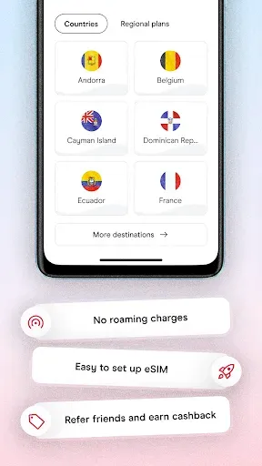 Скриншот 2 — Holafly eSIM: Unlimited Data