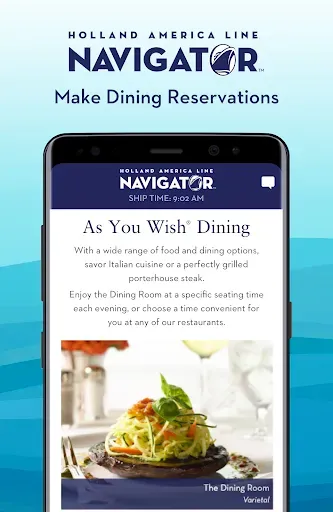 Скриншот 2 — Holland America Line Navigator