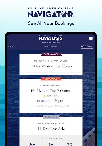 Скриншот 7 — Holland America Line Navigator