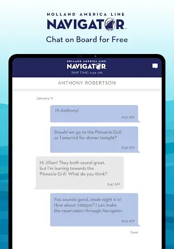 Скриншот 8 — Holland America Line Navigator