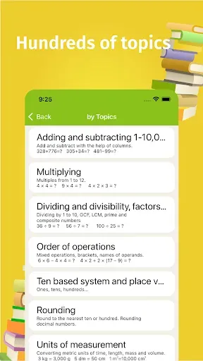Скриншот 2 — Math Tests: learn mathematics