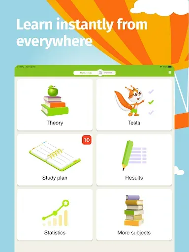 Скриншот 7 — Math Tests: learn mathematics