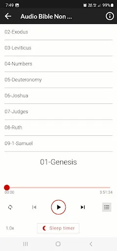 Скриншот 5 — King James Audio - KJV Bible