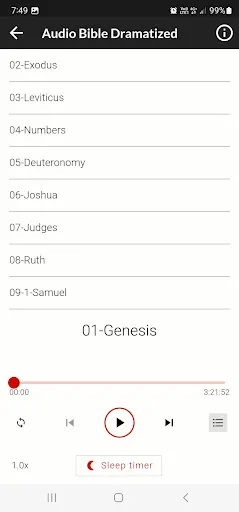 Скриншот 6 — King James Audio - KJV Bible