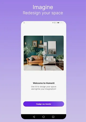 Скриншот 1 — HomeAI - Home Design with AI