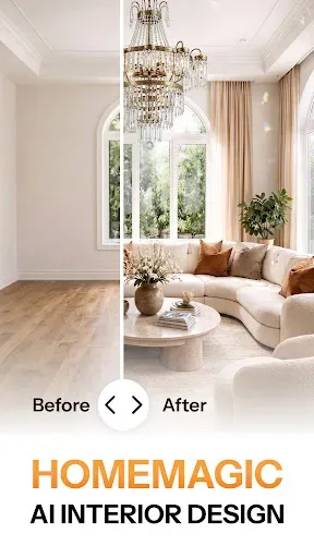 Скриншот 1 — HomeMagic: AI Interior Design