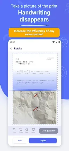 Скриншот 1 — GradeUp: Homework Scanner