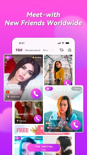 Скриншот 1 — Honeycam Pro-Live Video Chat