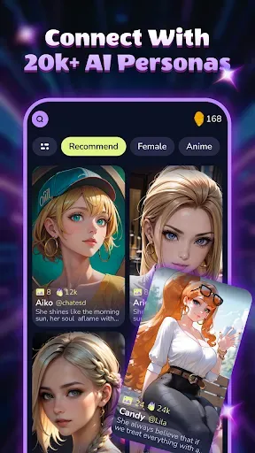 Скриншот 3 — HoneyChat: Your AI Friend