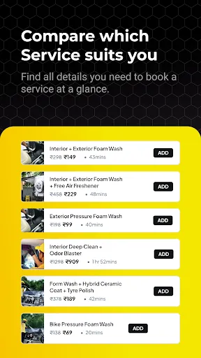 Скриншот 3 — Hoora: Car Wash & Bike Care