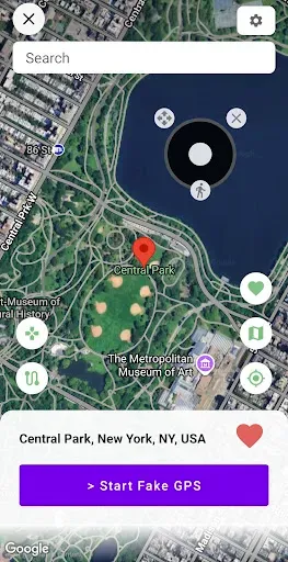 Скриншот 1 — Fake GPS Location Spoofer