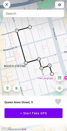 Скриншот 2 — Fake GPS Location Spoofer