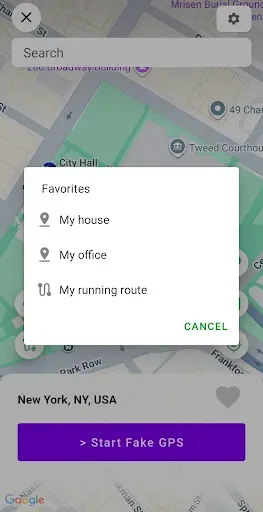 Скриншот 4 — Fake GPS Location Spoofer