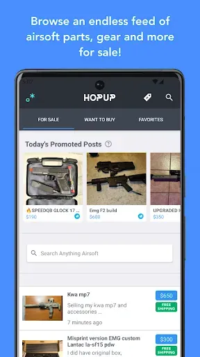 Скриншот 1 — HopUp - Airsoft Marketplace