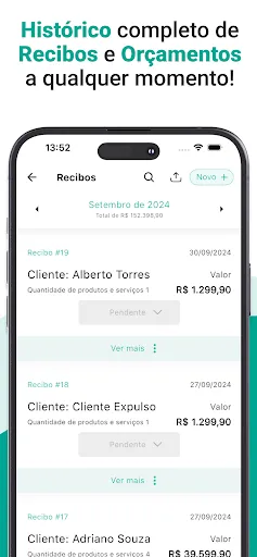Скриншот 4 — Gerador de Orçamentos PDF