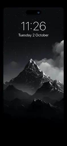 Скриншот 1 — Black Wallpapers HD 4k