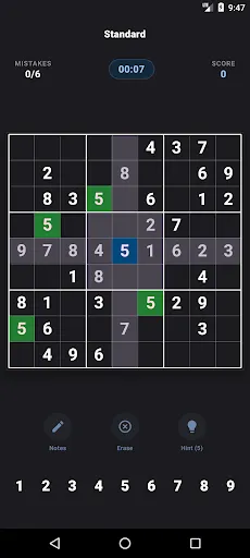 Скриншот 2 — Paper Sudoku - Classic Sudoku