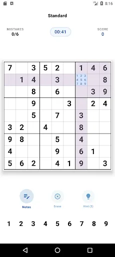 Скриншот 4 — Paper Sudoku - Classic Sudoku