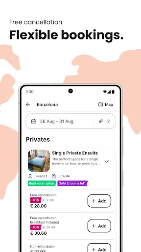 Скриншот 5 — Hostelworld: Hostel Travel App