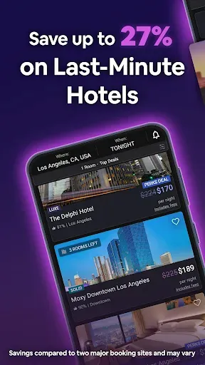 Скриншот 1 — HotelTonight: Hotel Deals