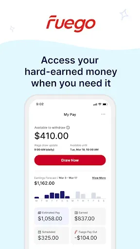 Скриншот 1 — Fuego: On-Demand Pay