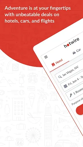 Скриншот 1 — Hotwire: Hotel Deals & Travel