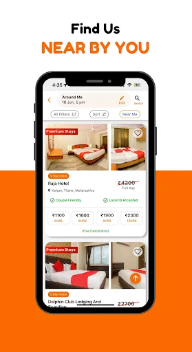 Скриншот 4 — Hourly Rooms Hotel Booking App