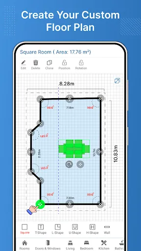 Скриншот 1 — House Design 3D Floor Plan App