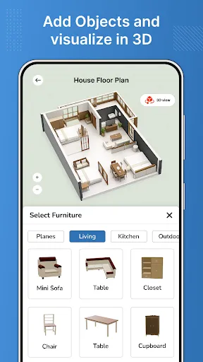 Скриншот 2 — House Design 3D Floor Plan App