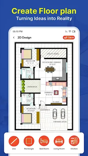 Скриншот 2 — House Design 3D - Home Planner