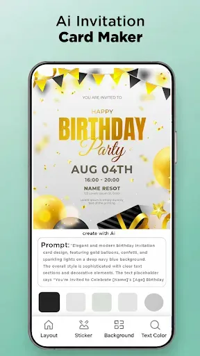 Скриншот 2 — Birthday Invitation Card Maker