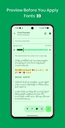 Скриншот 6 — zFont 3 - Emoji & Font Changer