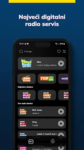 Скриншот 1 — Naxi Player: Radio & Podcast