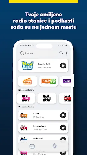Скриншот 2 — Naxi Player: Radio & Podcast