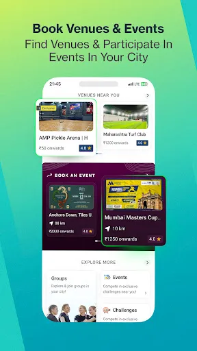 Скриншот 1 — Hudle: Find Sports Activities