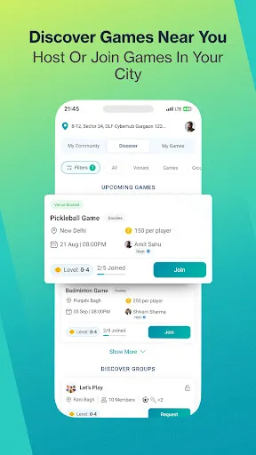 Скриншот 2 — Hudle: Find Sports Activities