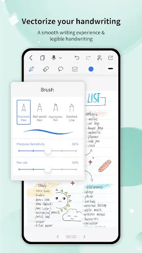 Скриншот 2 — Huion Note: ведение заметок