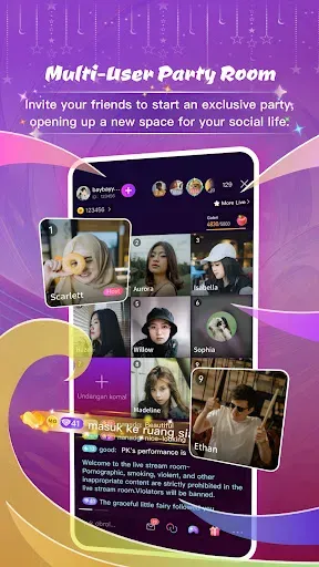 Скриншот 2 — Momo Live - Live Stream & Chat