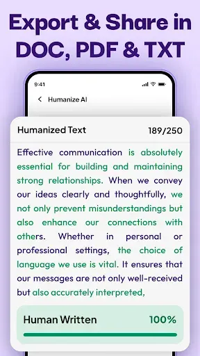 Скриншот 6 — Undetectable AI Text Humanizer