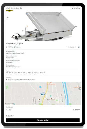 Скриншот 8 — Humbaur Rent 24/7