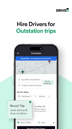 Скриншот 3 — DriveU: Hire Driver for Car