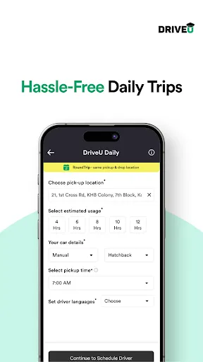 Скриншот 4 — DriveU: Hire Driver for Car